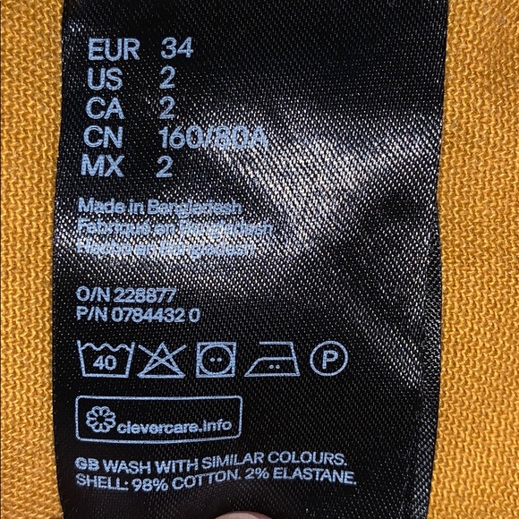 H&M Divided women’s denim front button dress - Picture 8 of 8